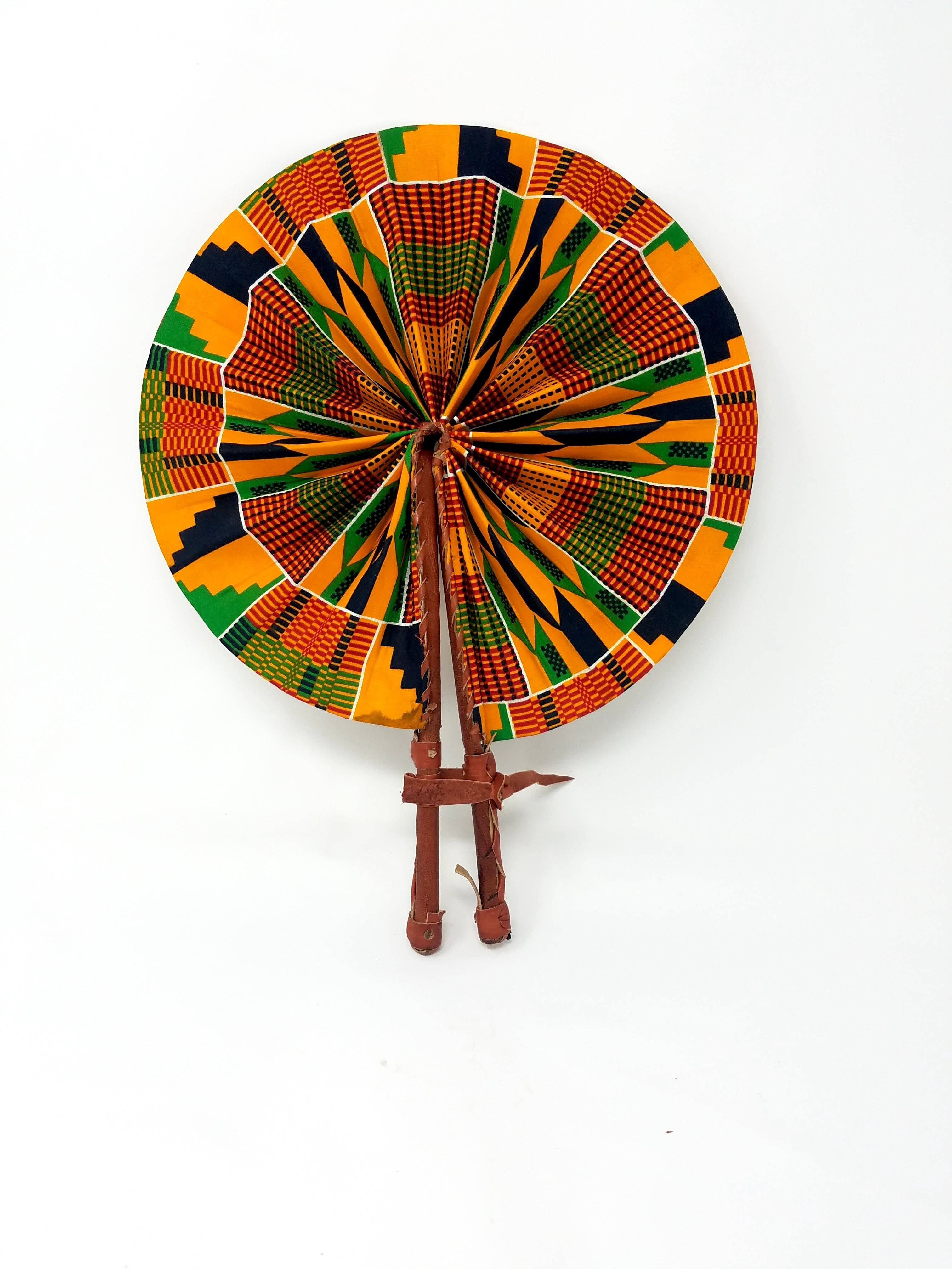 Handmade African Print Fans