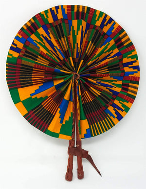 Handmade African Print Fans