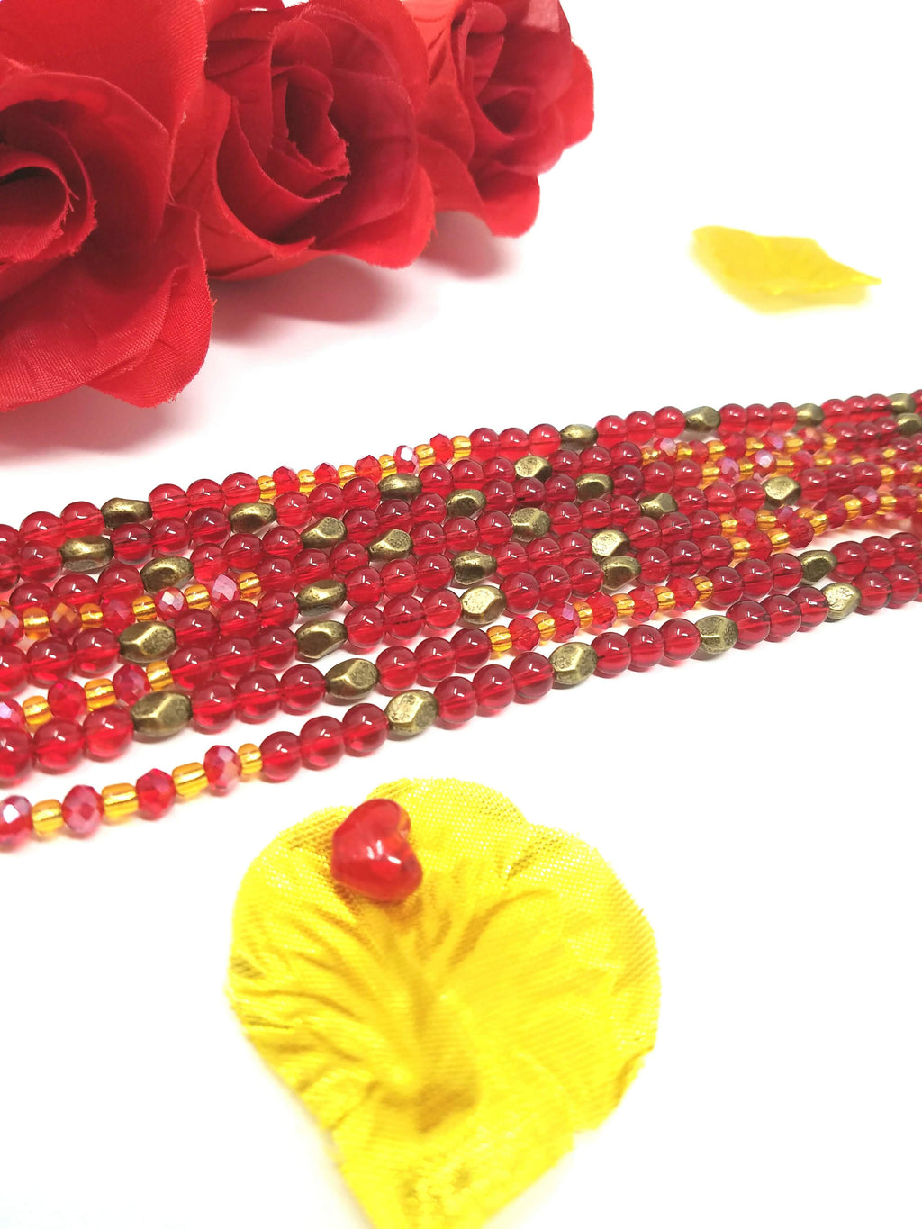red round waist beads