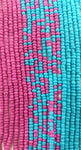 Pink and Blue waist beads