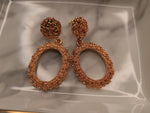 Round Geometric Statement Vintage Earrings