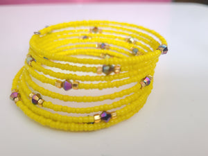 Yellow Wrap Around Bracelet