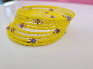 Yellow Wrap Around Bracelet