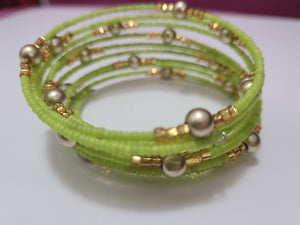 Lime Green Wrap Around Bracelet